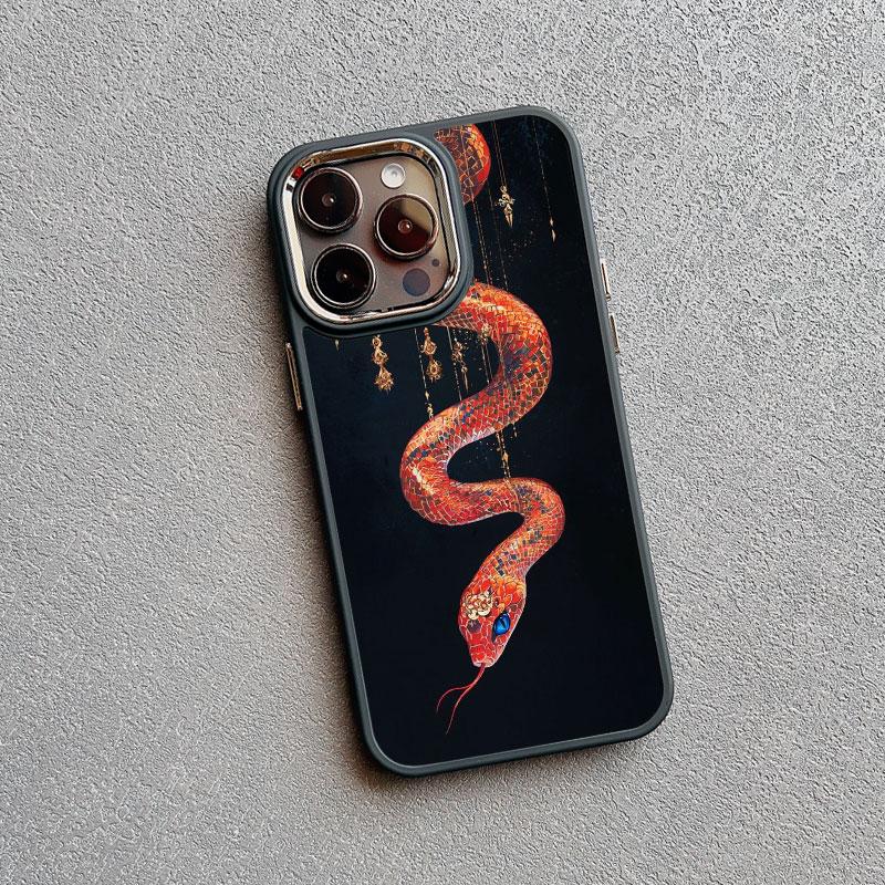 Classic Street Snake Line Phone Case for iPhone 13 12 11 Pro Max 16 15 14 Pro Max Plus XR XS X 7 8 Plus SE2 Silicone Cover Funda
