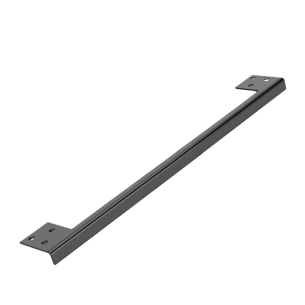 L-Shaped Door Plate, 11 Inch Stainless Steel Door Reinforcement Plate, Burglar-Proof for Black Home, 2 Pieces