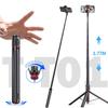 TT01 1.77m Aluminum Alloy Telescopic Long Rod 69" All-in-one Auto Pop-up Tripod Selfie Stick with Remote Control for Phone