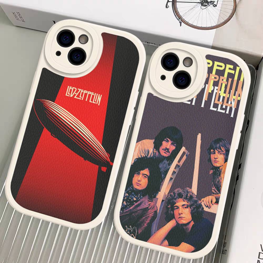 Rock Band L-Led Zeppelin For IPhone 16 15 14 16E 13 12 11 Pro Max Plus Phone Leather Case