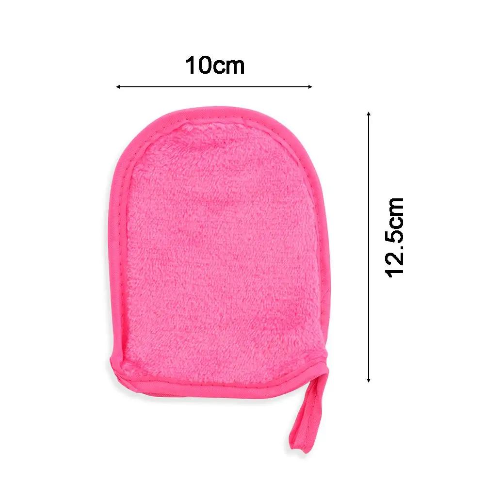 Health care Reusable Cosmetic Puff Cleaning Glove Microfiber Facial Cloth Face Towel Makeup Remover