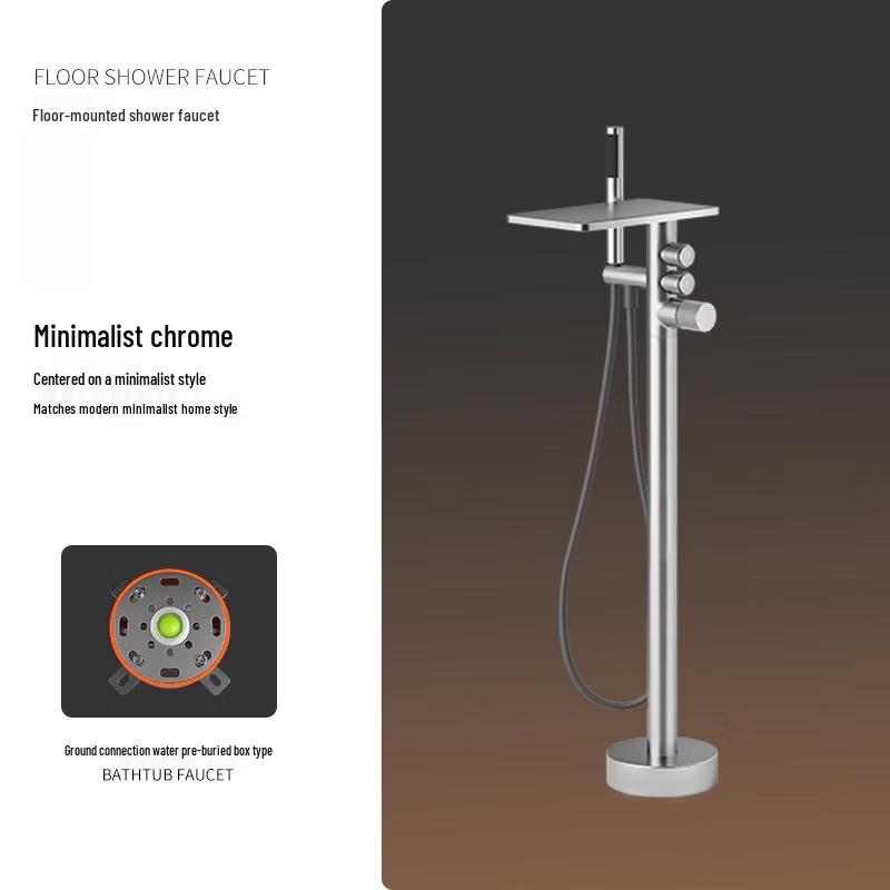 TLXT Deck-Mounted Bathtub Faucet with Hand Shower