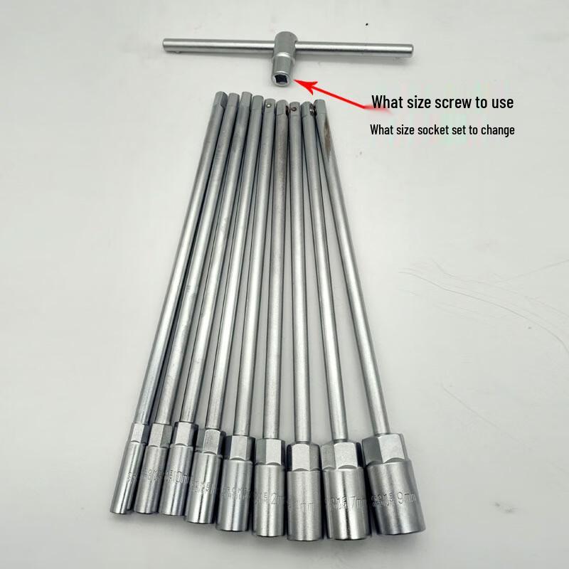 T-Handle Interchangeable Socket Auto Repair Tool Set