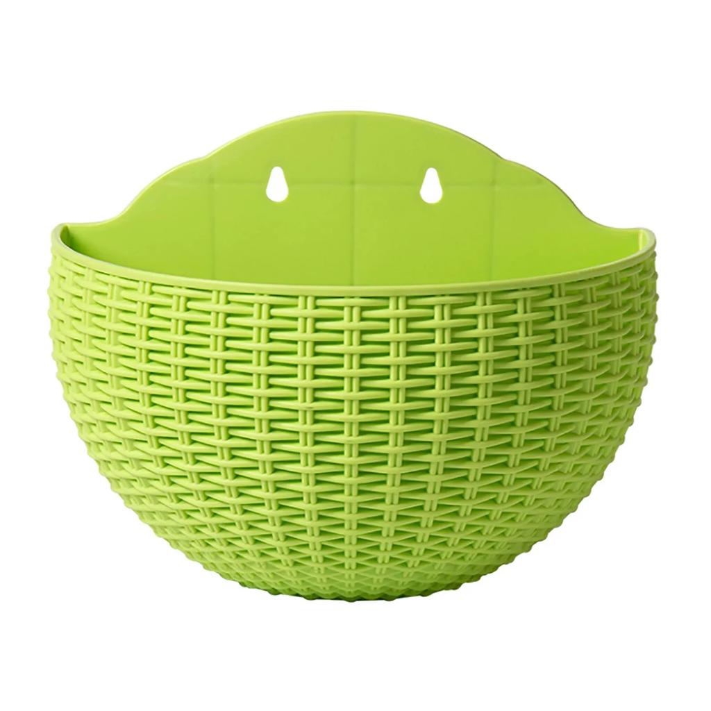 Flower Pot Exquisite Wall-mounted Plastic Wall Hanging Basket Flowerpot for Outdoor Garden Balcony Planter Bucket Home Decor