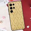 Gold Floral Pattern Case For Samsung Galaxy S20 FE S21 S22 S23 Ultra S9 S10 Note 10 Plus Note 20 Ultra Cover