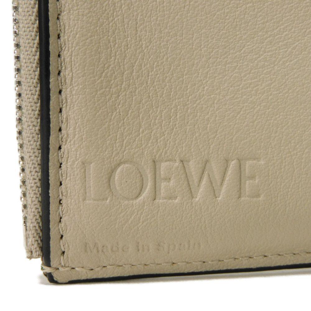 Used 12695 Vertical Wallet Small C660S86X01 6465 7942 Current Green Tan Brown Anagram Rosemary Unisex from Japan