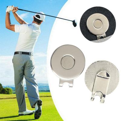 3Pcs Magnetic Golf Hat Clips Rustproof Corrosion Resistant Portable Nickel-Plated Alloy Clips Metal Golf Ball Markers