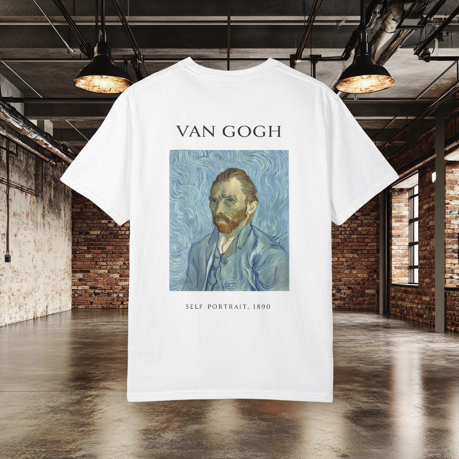 Van Gogh Self PortraiT shirt, Famous Portrait Art T shirt, Vintage Museum Graphic Tee, Art History Shirt, Van Gogh Artwork Gift L
