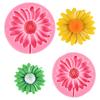 Mother'S Day Little Daisy Flower Fondant Clay Drop Glue Chocolate Silicone Mold Cherry Blossom Baking Cake