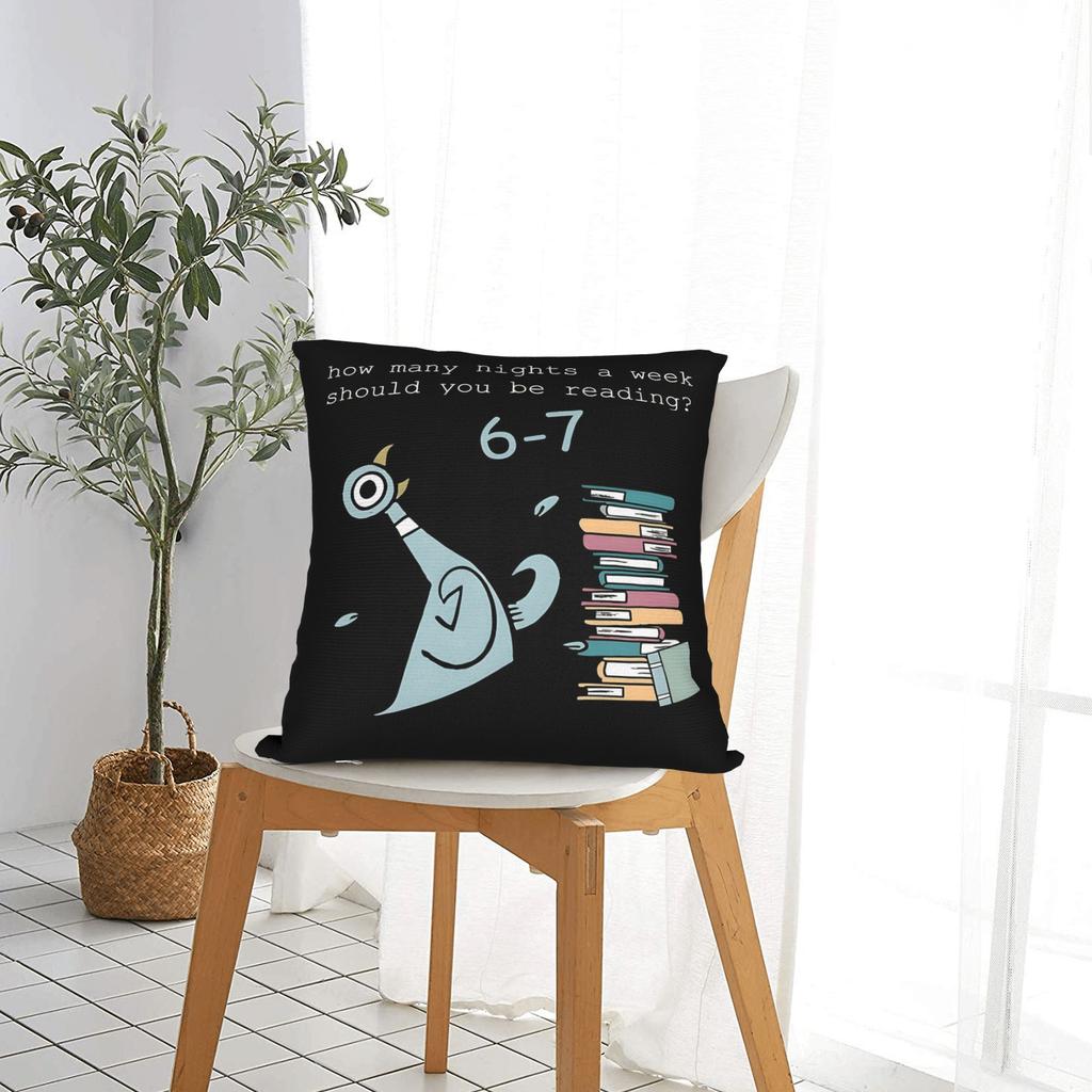 Teacher 67 How Many Nights a Week Should You Be Reading Pillow Case  Cute Funny Pillow Soft Pillowcases For Living Room Sofa