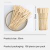 9CM/12CM 100 PCS Bamboo Skewer Meat Skewer Disposable Barbecue Bamboo Skewer Spicy Hot Pot Skewer Fruit Skewer Fork