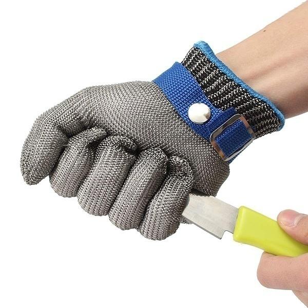 Hight Quality Anti-cut Gloves Safety Cut Proof Stab Resistant Stainless Steel Wire Metal Mesh Kitchen Butcher Cut-Resistant Safety Gloves
