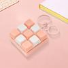 9-Keys Fidget Keyboard Keychain Stress Anxiety Relief Keyboard Clicker Keychain Portable
