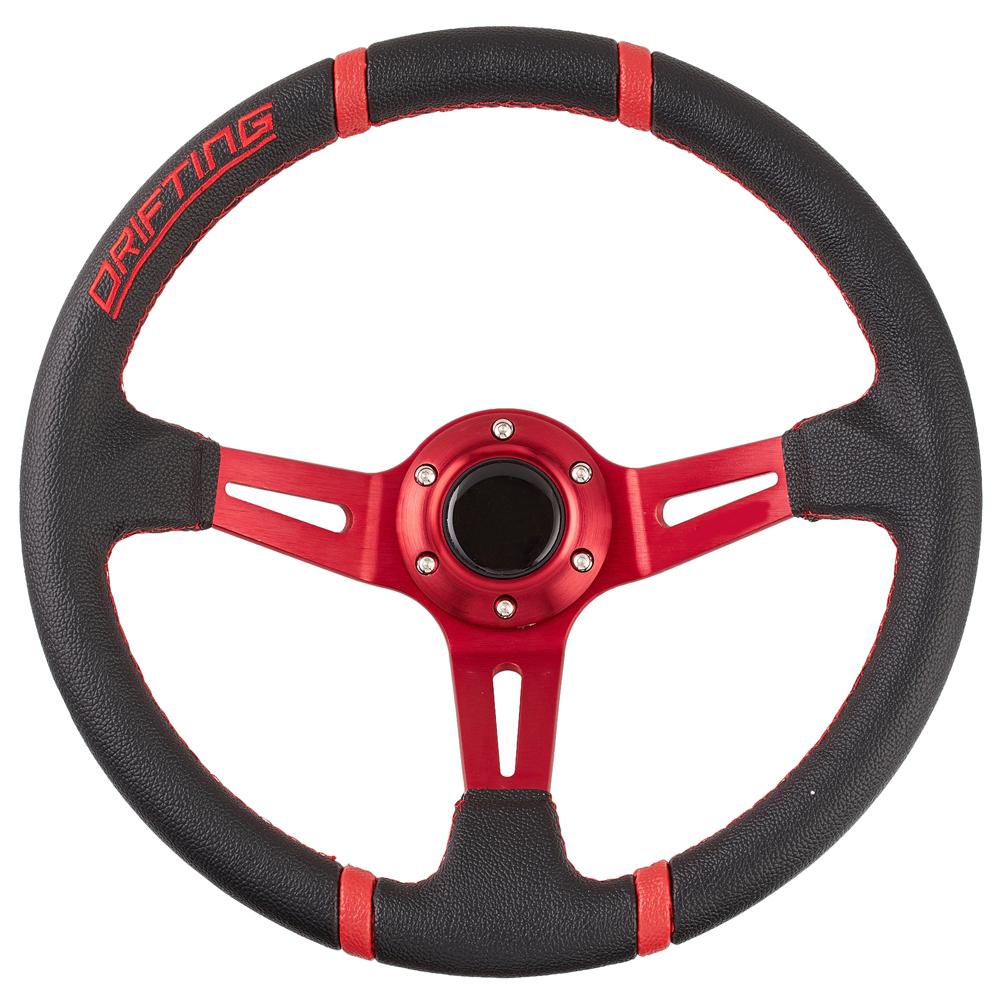

35-сантиметрове кругле глибоке блюдо Racing Drifting Sports Aluminium 3 Spice Black Leather Effect