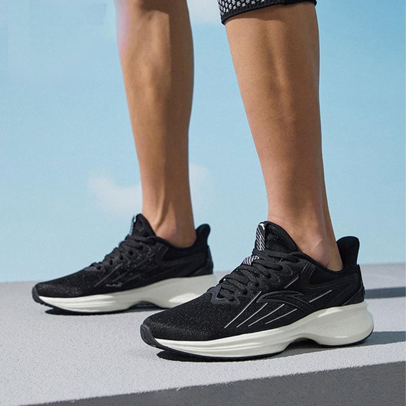 Anta Ling Pao 1 Breathable Mesh Low-Top Running Shoes Men Sneakers Black 112125585-1