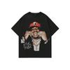 Men's "Active Lifestyle" Rapper Graphic Tee, Hip Hop Streetwear Oversized Short Sleeve Top