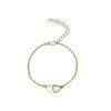 Interlocking Hearts High-End Women's Bracelet - Creative, Simple, Hollow Heart Design