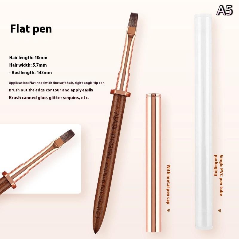 Sandelholz Nagellack Pinsel Ständer Design Malen Nageldesign Stift Detailpinsel Zeichenwerkzeug Maniküre Stift