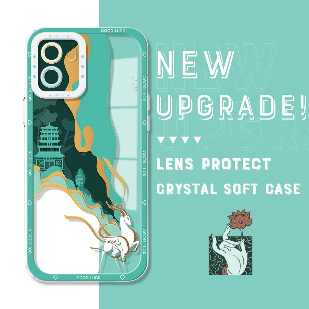 Shockproof Cartoon Astronaut Crystal Case Full Cover Camera Protection Transparent Soft Phone Casing for Vivo Motorola