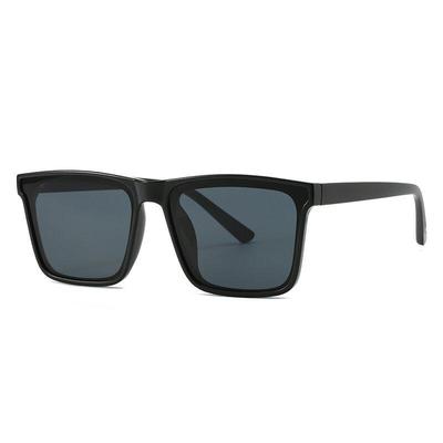 Unisex Polarized Square Frame Sunglasses with UV Protection