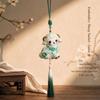 Embroidered Sheep Sachet Pendant Delicate Floral Design Gradient Tassel For Car Bag Decoration Spring Festival Gifts