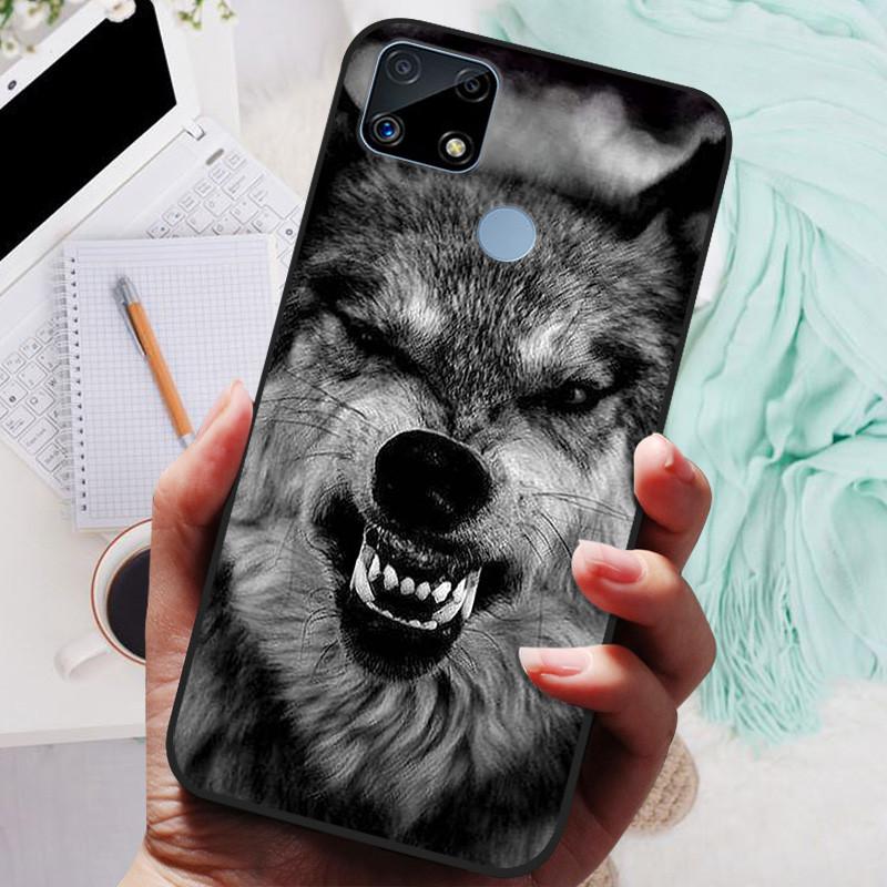 Pro Realme C25s pouzdro Soft TPU silikonový kryt na telefon pro OPPO Realme C25 pouzdro Bumper C25S RMX3195 C 25S nárazuvzdorný kryt Coque