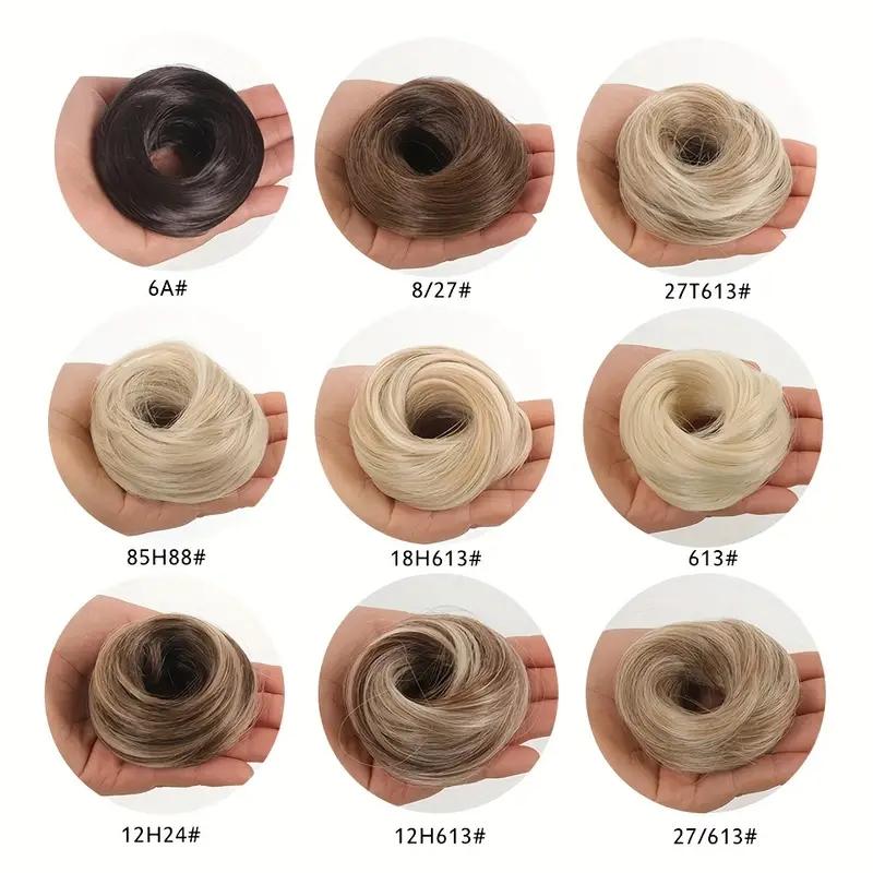 Straight Hair Loop Natural and Comfortable Hair Bun High Temperature Resistant Fiber Wig Easy To Wear Suitable Wig Accessories for All Girls KTB