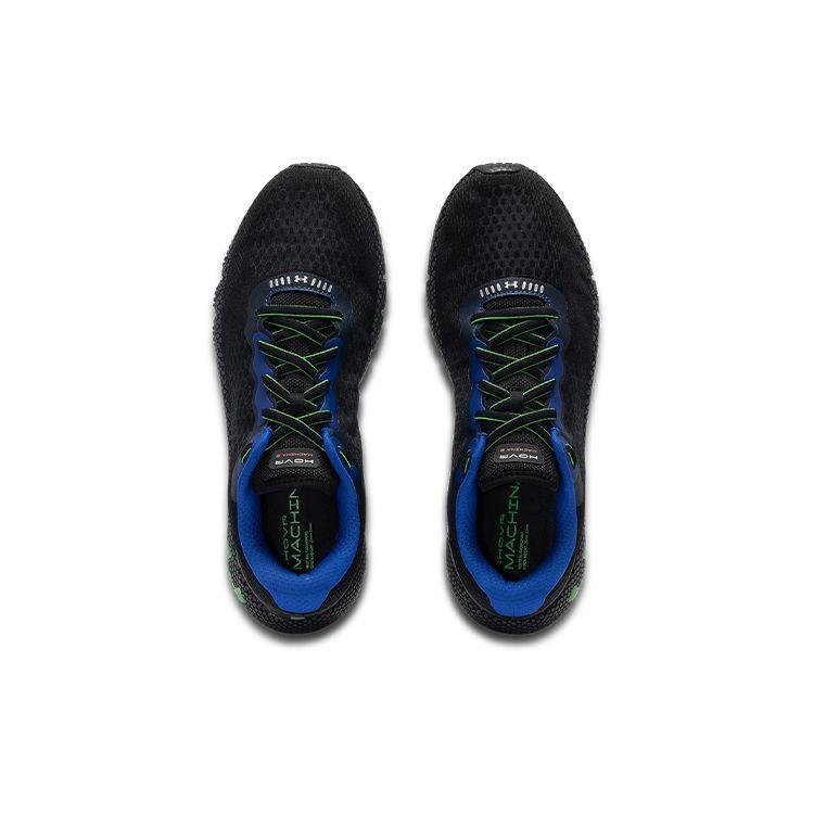 Under Armour HOVR Machina 2 Breathable Non-Slip Durable Low-Top Sneakers Men Sneakers Black Blue 3025202-002