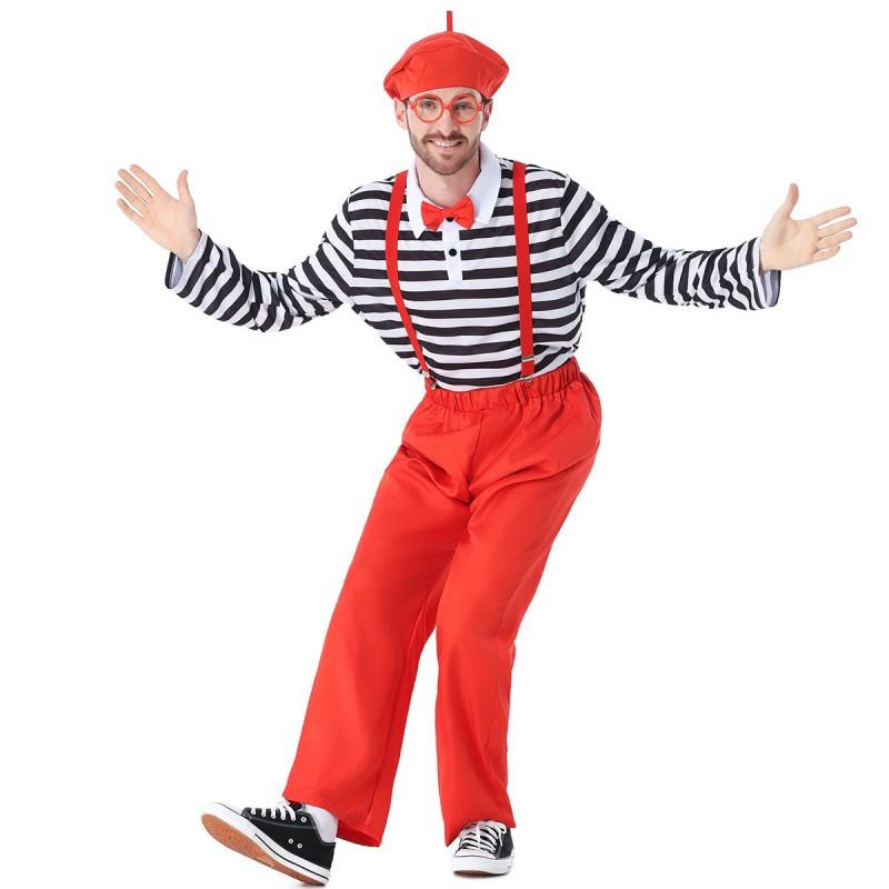 Unisex Clown Costume Adults Halloween Party