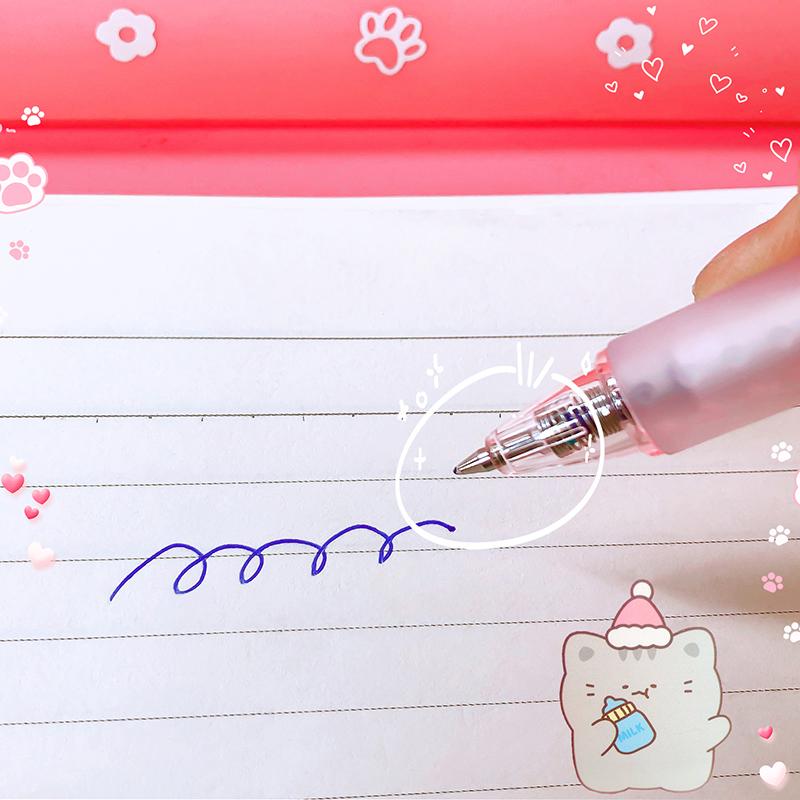 Kawaii Cartoon Cat Paw Blue Ink Erasable Gel Pen School Office Supplies Stationery Gift Students Cute Pens Pretty Aesthetic