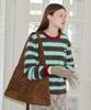Baitalssain Striped Knit Pullover (2C) (Green)