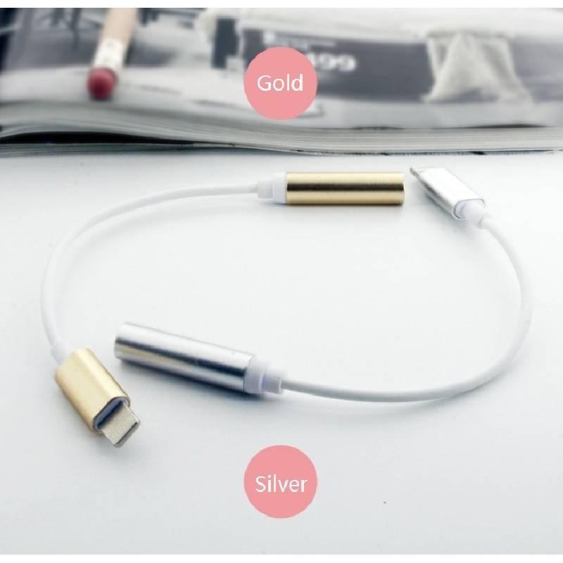 Mm Lightning 35 Headphone Jack Adaptermobile Phone 2 In 1 Charger Earphone