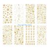 HX6F 8 Sheets UV Epoxy Resin Filling Material Stickers Resin Mold Decorative Lables DIY Crafts Jewelry Making Filler