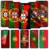 Portugal Phone Case For Samsung Galaxy S26 Ultra S25 Plus S24 FE S23 S22 5G S21 S20 Cover Black Soft