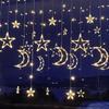 Oeny Solar Star Moon Curtain Christmas Lights