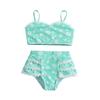 Children's Daisy Print Two-Piece Bikini Set