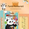 Jogo de Habilidades Matemáticas e de Observação Panda Restaurant para Idades 3-6: Brinquedo de Mesa Educacional