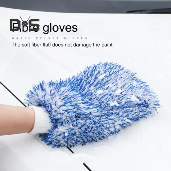 

1 шт. моющаяся варежка для мойки автомобиля, отличное водопоглощение, универсальное полотенце для чистки автомобиля, варежка для мойки автомобиля