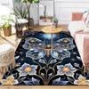 1pc Butterfly Flower Design Indoor Area Rug - Soft, Anti-Slip, and Durable Gaming Room Decor for Bedroom