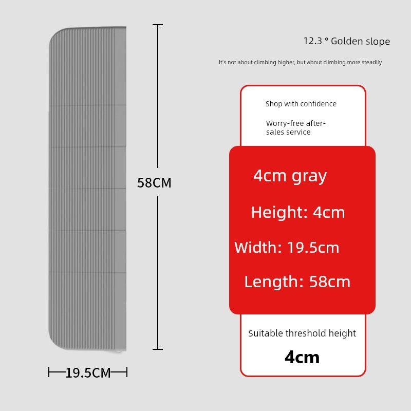 Suitable for Robot Vacuum Cleaners, 4cm5 Climbing Mat for Dji, Xiaomi, Dreame, Roborock, Balcony Slope Mat, Threshold Strip