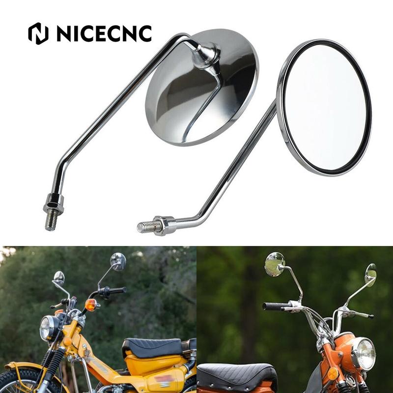 88120-028-600 Side Mirrors for Honda S90 1965-1969 CT90 Trail 1966-1979 CB100 CL100 CL100S 1970-1973 CB125S 1973-1990 CL70 69-73