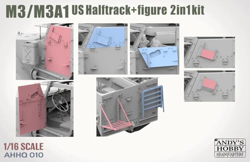 Takom 1/16 Scale American M3/M3A1 Half-Track 2-in-1 Plastic Model TKOAHHQ-010 (Tank)
