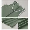 2Pcs/Set Men Pajamas Set U-Neck Sleeveless Vest Elastic Waist Wide Leg Shorts Set Summer Sleepwear Home Wear