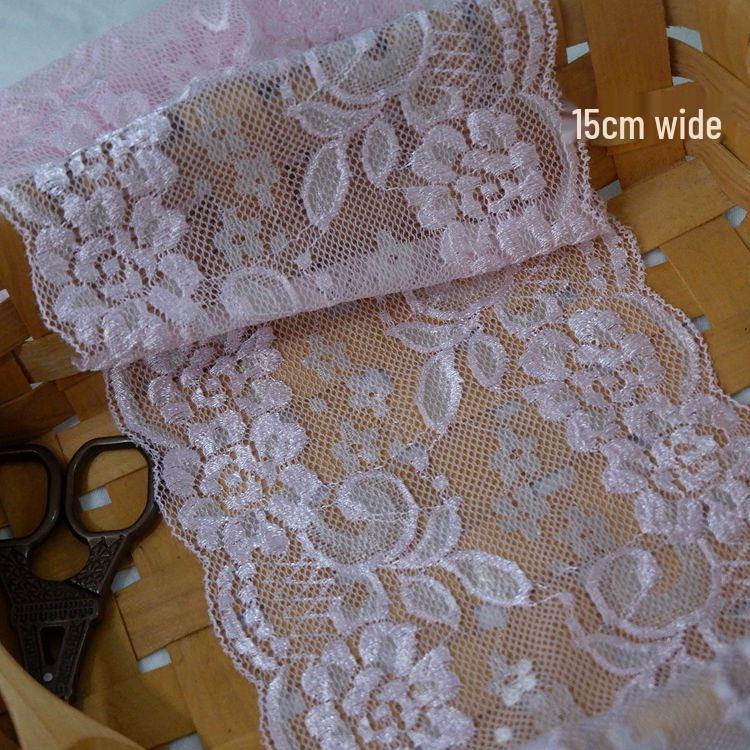 Two-Tone Stretch Lace Trim for DIY Clothing & Accessories