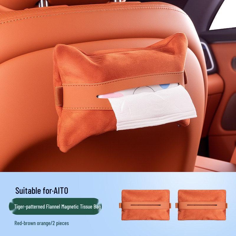 AITO M7 M8 M9 Magnetic Car Tissue Box: Fits 26 Models, Pull-out Storage & Decoration Accessory.