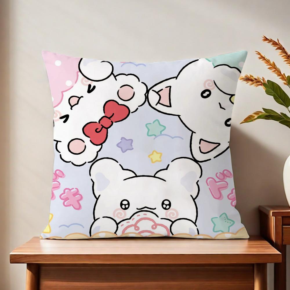 

Hhanamaruobakee cartoon cushion cover For Pillow Printing Sofa Decoration Home Car Room Coffee Shop Office Nordic Simplicity 30x30 cm
