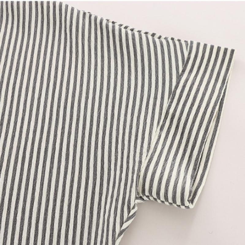 Shop   Women S Collar Neck Button Open Pocket Stripe Long dreSS Indie Pink Rc Wr