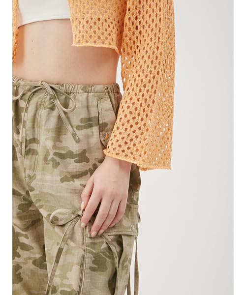 Furfur Ruffle Knit Bolero RWNT251117ORGF