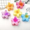Romantic Frangipani Hair Clips for Women - Elegant European & American Flower Hair Accessories.