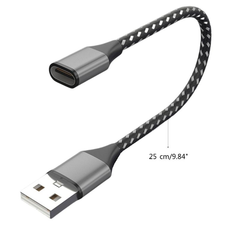 USB 2.0 Adapter Male to Type C Female Connector 480Mbps Data Sync for Laptop PC USB Chargers Extension Converter